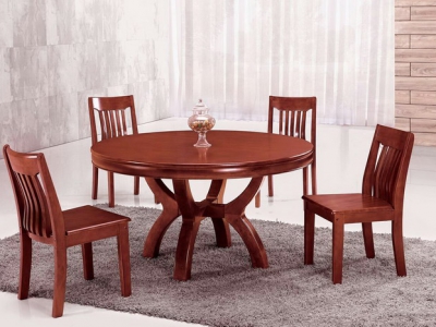 Solid wood round table T265#