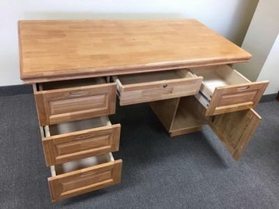 Solid wood writing desk