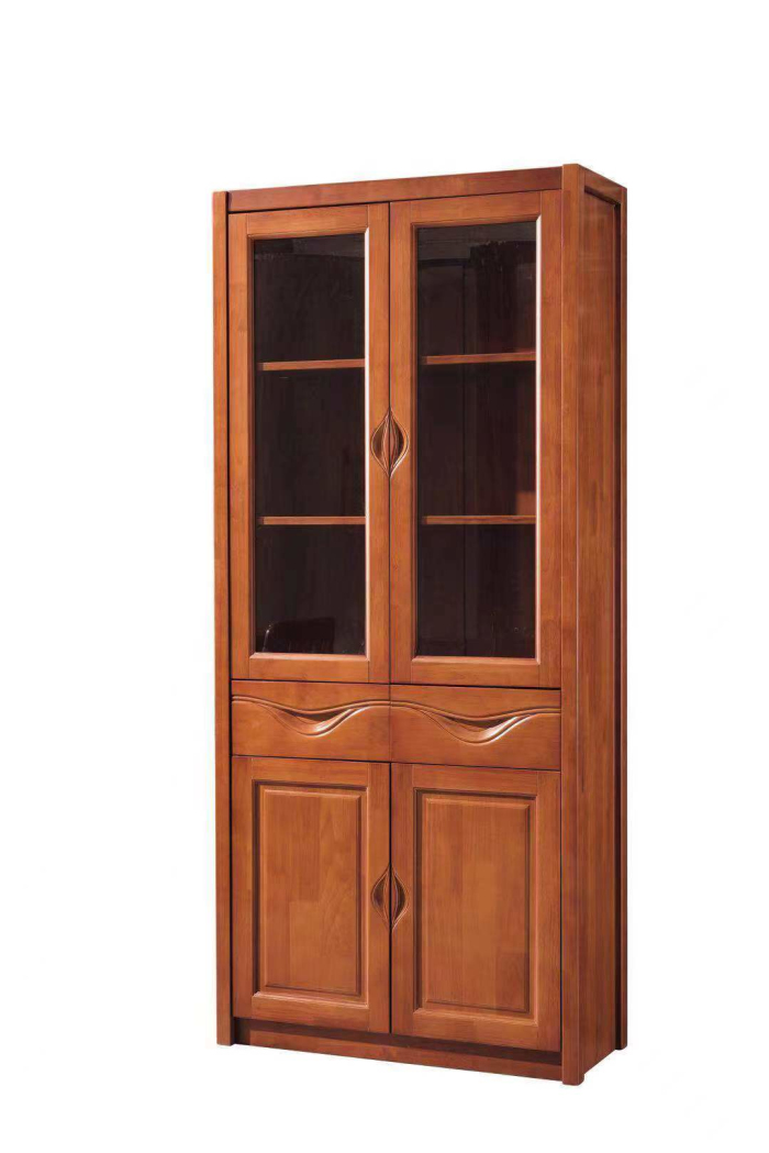 Solid wood bookcase M726#